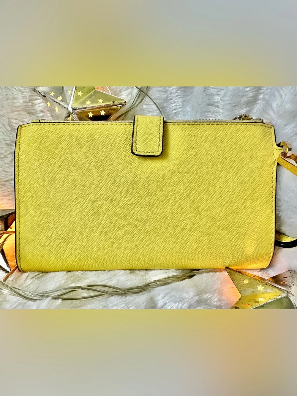 Michael Kors Lg. Jet Set Double Zip Saffiano Leather Wristlet/Clutch